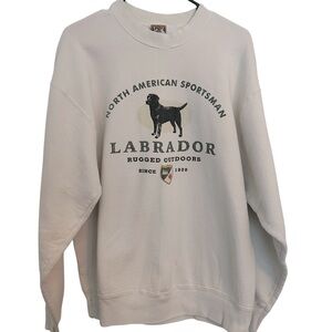 VTG Texas USA Labrador Crewneck Sweatshirt Mens XL Dog Graphic Outdoor 90s Style